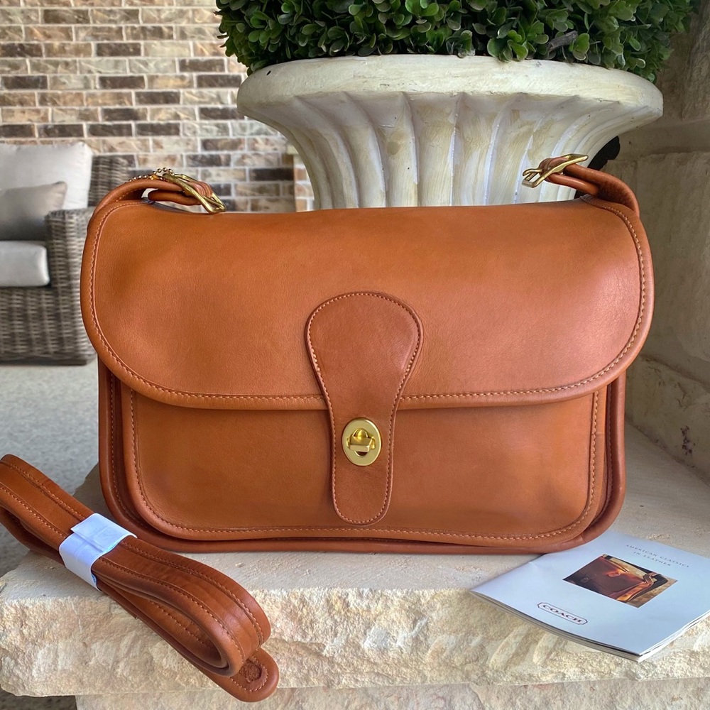NEW Coach Vintage Large NYC Rambler Bag VERY RARE! 👜British Tan!👜